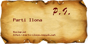 Parti Ilona névjegykártya